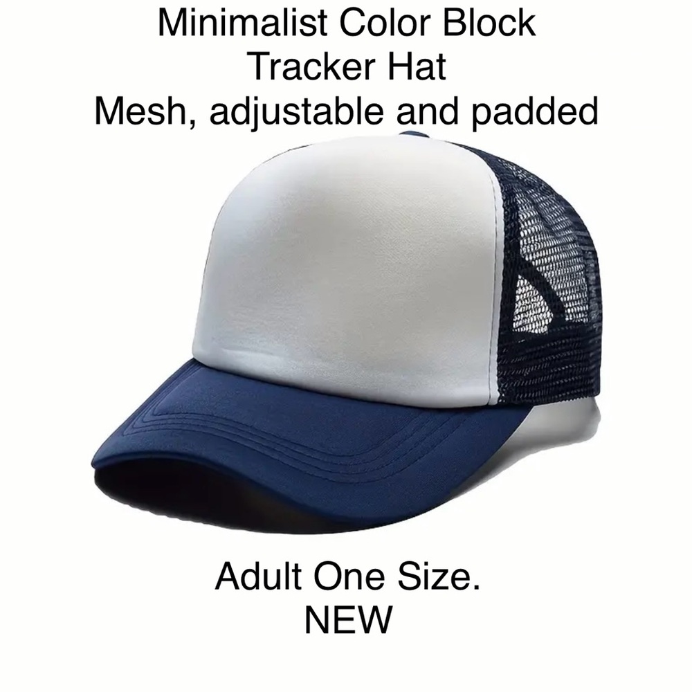🧢 Tracker Hat Cap Minimalist Color Block Sport Baseball Spring Summer